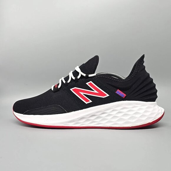 New Balance Fresh Foam Roav Black Team Red Running Shoes Sneakers Men's Size 12 - Picture 7 of 12